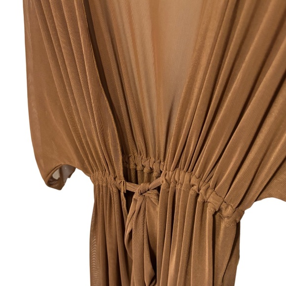 Brown Mesh Robe - Picture 2 of 2
